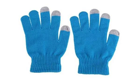 Перчатки Touch Glove для сенсорных (емкостных) экранов (Голубой)