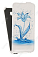 Кожаный чехол для Asus Zenfone 2 Laser ZE550KL Gecko Case (Белый) (Дизайн 8/8)