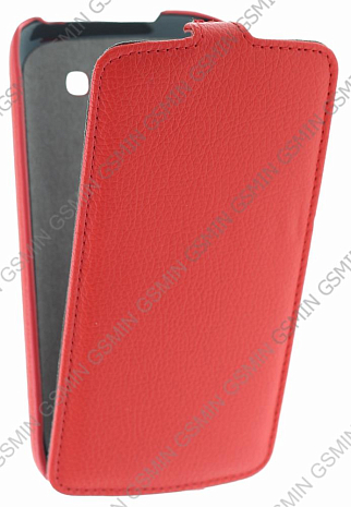 Кожаный чехол для Alcatel One Touch Pop C9 7047 Armor Case "Full" (Красный)