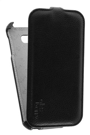 Кожаный чехол для Samsung Galaxy J7 (2016) SM-J710F Aksberry Protective Flip Case (Черный)