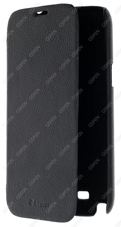 Кожаный чехол для Samsung Galaxy Note 2 (N7100) Armor Case - Book Type (Черный)