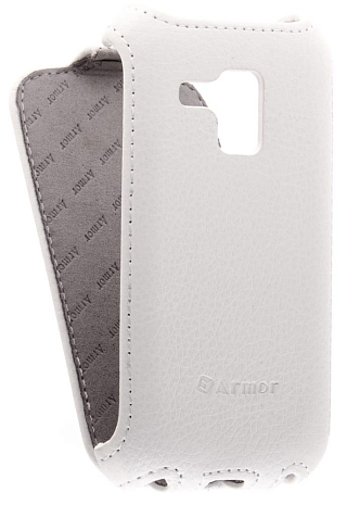 Кожаный чехол для Samsung Galaxy S Duos (S7562) Armor Case (Белый) (Дизайн 152)