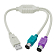   GSMIN BR-82C USB 2.0 (M)  2 PS/2 (F)     ()