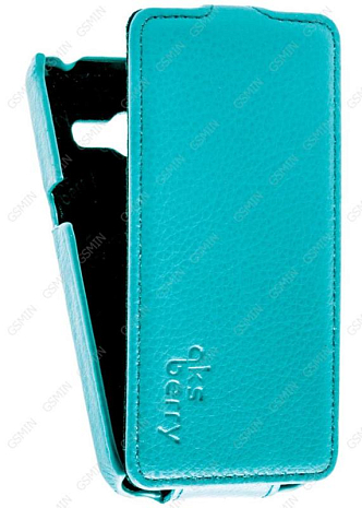 Кожаный чехол для Asus Zenfone 4 (A400CG) Aksberry Protective Flip Case (Бирюзовый)