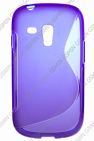 Чехол силиконовый для Samsung Galaxy S3 Mini (i8190) S-Line TPU (Фиолетовый)