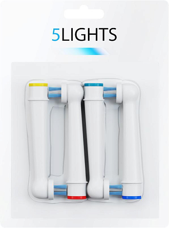 Насадки 5Lights IP-17A для электрической зубной щетки Oral-b, совместимые, средней жесткости (4 штуки)