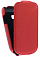 Кожаный чехол для Samsung Galaxy Fame Lite (S6790) Aksberry Protective Flip Case (Красный)