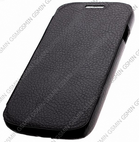 Кожаный чехол для Samsung S7262 Galaxy Star Plus Art Case - Book (Черный)