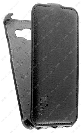 Кожаный чехол для Samsung Galaxy J2 Prime SM-G532F Aksberry Protective Flip Case (Черный)