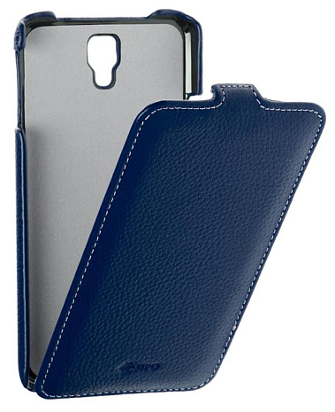 Кожаный чехол для Samsung Galaxy Note 3 Neo SM-N7505 Sipo Premium Leather Case - V-Series (Синий)