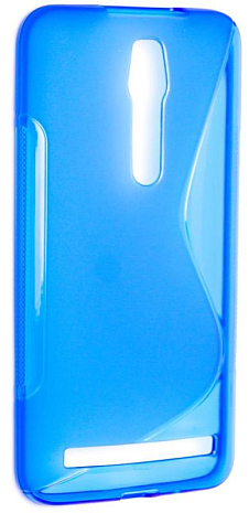 Чехол силиконовый для Asus Zenfone 2 ZE550ML / Deluxe ZE551ML S-Line TPU (Синий)
