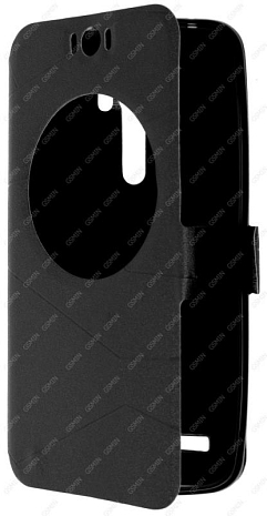 Чехол-книжка с магнитной застежкой для Asus Zenfone Selfie ZD551KL (Черный)