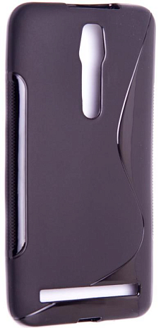 Чехол силиконовый для Asus Zenfone 2 ZE550ML / Deluxe ZE551ML S-Line TPU (Черный)