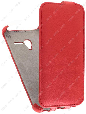 Кожаный чехол для Alcatel One Touch POP 3 5015D Armor Case (Красный)