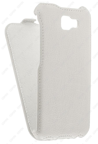 Кожаный чехол для Samsung Galaxy J5 Prime SM-G570F Aksberry Protective Flip Case (Белый)