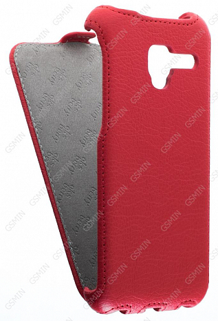 Кожаный чехол для Alcatel One Touch POP 3 5015D Aksberry Protective Flip Case (Красный)