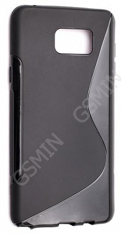 Чехол силиконовый для Samsung Galaxy Note 5 S-Line TPU (Черный)