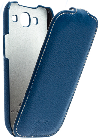 Кожаный чехол для Samsung Galaxy S3 (i9300) Melkco Premium Leather Case - Jacka Type (Dark Blue LC)