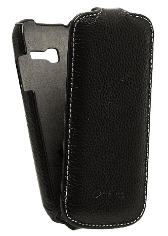 Кожаный чехол для Samsung Galaxy Trend (S7390) Melkco Premium Leather Case - Jacka Type (Black LC)