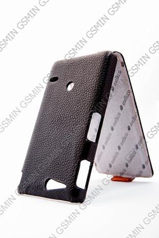   Sony Xperia Go / ST27i Melkco Premium Leather Case - Special Edition Jacka Type (Black/Orange LC)