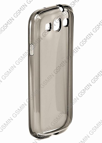 Чехол силиконовый для Samsung Galaxy S3 (i9300) TPU (Transparent Black)