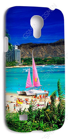 Чехол-накладка для Samsung Galaxy S4 Mini (i9190) (Белый) (Дизайн 177)