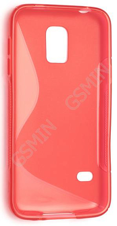 Чехол силиконовый для Samsung Galaxy S5 mini S-Line TPU (Красный)