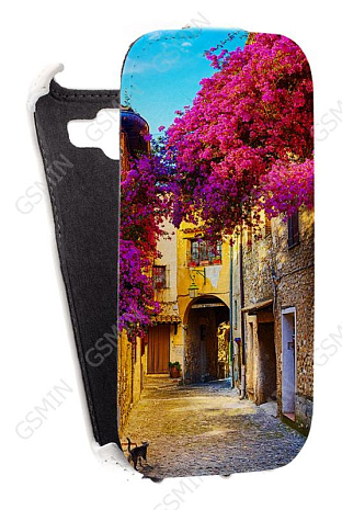 Кожаный чехол для Samsung Galaxy Win Duos (i8552) Redberry Stylish Leather Case (Белый) (Дизайн 83)