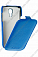 Кожаный чехол для Samsung Galaxy S4 Mini (i9190) Armor Case "Full" (Голубой)