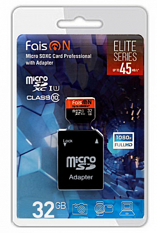   FaisON Micro SDXC Card Elite Series 32GB Class 10 UHS-I (up to 45 MB/s)   SD