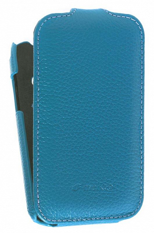    Samsung Galaxy Ace Duos S6802 Melkco Premium Leather Case - Jacka Type (Blue LC)