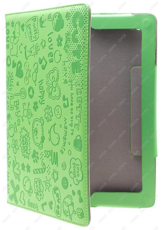 Кожаный чехол для iPad 2/3 и iPad 4 RHDS Fashion Leather Case (Зеленый)