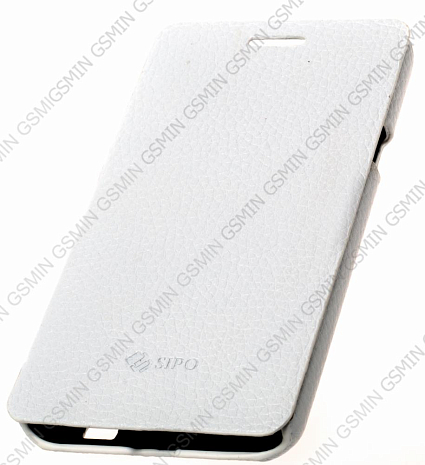 Кожаный чехол для Samsung Galaxy S2 Plus (i9105) Sipo Premium Leather Case "Book Type" - H-Series (Белый)