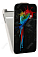 Кожаный чехол для Alcatel POP D1 4018D Art Case (Белый) (Дизайн 152)