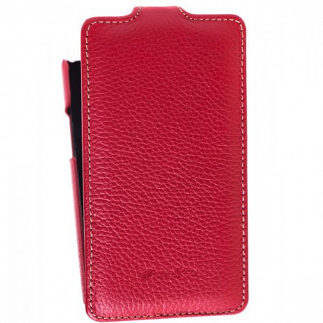 Кожаный чехол для Samsung Galaxy R (i9103) Melkco Premium Leather Case - Jacka Type (Red LC)