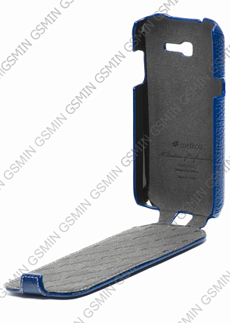    Samsung Galaxy Trend (S7390) Melkco Premium Leather Case - Jacka Type (Dark Blue LC)