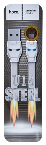 MicroUSB - USB (HOCO) Steel man U14 ()