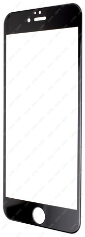 Противоударное защитное стекло для iPhone 6 Plus / 6S Plus Aksberry 3D Curved (Черный)
