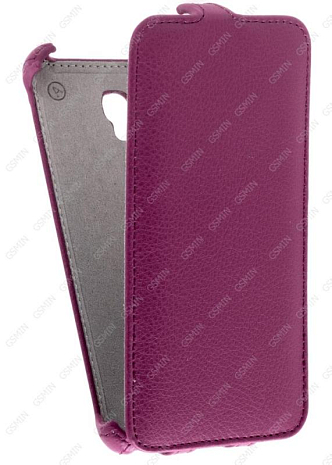 Кожаный чехол для Alcatel OneTouch Go Play 7048X Armor Case (Фиолетовый)