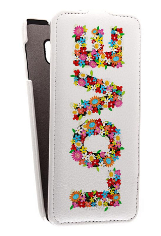 Кожаный чехол для Samsung Galaxy S6 Edge + G928T Armor Case "Full" (Белый) (Дизайн 14/14)