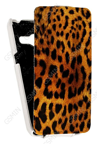 Кожаный чехол для Asus Zenfone 4 (A400CG) Aksberry Protective Flip Case (Белый) (Дизайн 144)