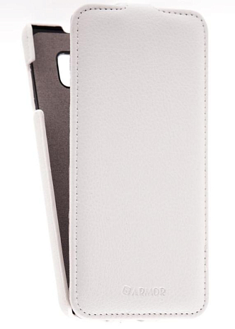 Кожаный чехол для Samsung Galaxy Note 5 Armor Case "Full" (Белый)