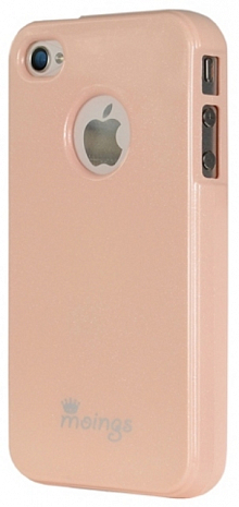 Чехол силиконовый для IPhone 4 / 4s Moings (Оранжевый)