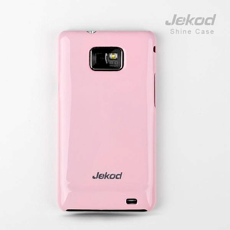 Чехол-накладка для Samsung Galaxy S2 Plus (i9105) Jekod Colorful (Розовый)