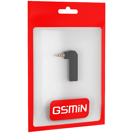    GSMIN Mini Jack    3.5  (M) - Mini Jack 3.5  (F) (4 Pin) (׸)
