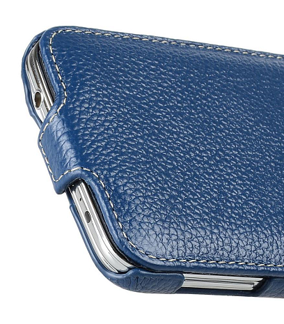 Кожаный чехол для Samsung Galaxy S5 mini Melkco Premium Leather Case - Jacka Type (Dark Blue LC)