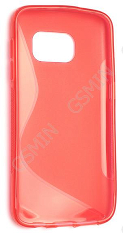 Чехол силиконовый для Samsung Galaxy S7 S-Line TPU (Красный)