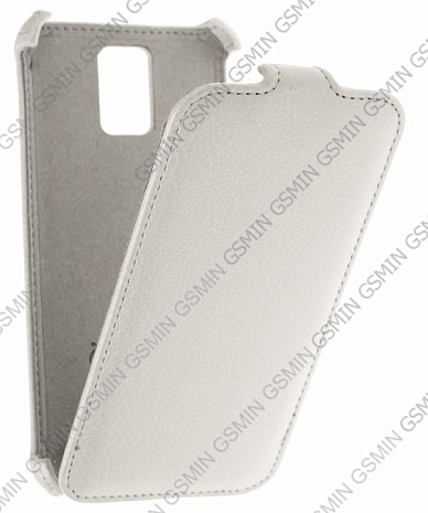 Кожаный чехол для Samsung Galaxy S5 SmartBuy Ultimate Case (Белый)