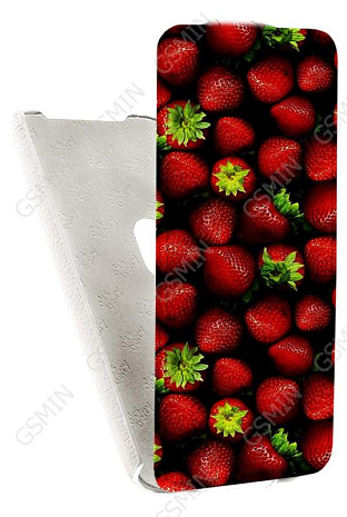 Кожаный чехол для ASUS ZenFone Zoom ZX551ML Aksberry Protective Flip Case (Белый) (Дизайн 141)