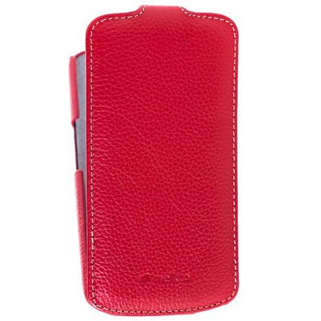 Кожаный чехол для Samsung Galaxy Nexus (i9250) Melkco Premium Leather Case - Jacka Type (Red LC)